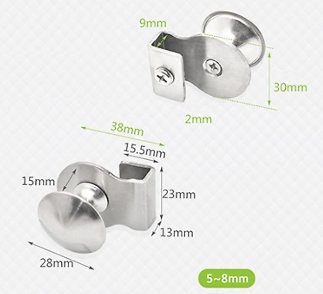 BAYLI Regal 2er Set Glastürgriff l günstig online kaufen