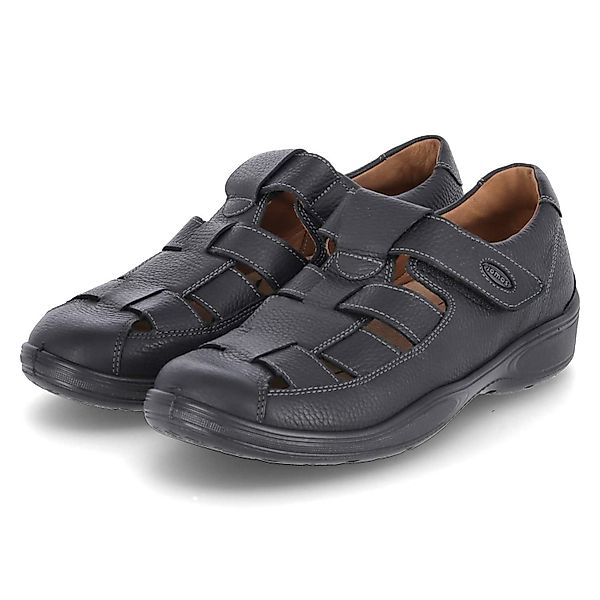 Jomos Jomos Herren Sandalen Schwarz Glattleder günstig online kaufen
