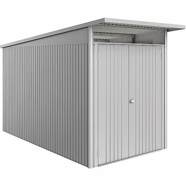 Biohort Metall-Gerätehaus AvantGarde ECO Gr. A4 silber-metallic Doppeltür günstig online kaufen