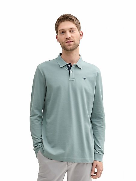 TOM TAILOR Langarm-Poloshirt, mit Logo-Stickerei günstig online kaufen