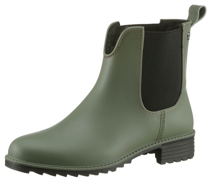 Rieker Chelseaboots, Gummistiefelette, Schlupfboots, Blockabsatz, zum günstig online kaufen