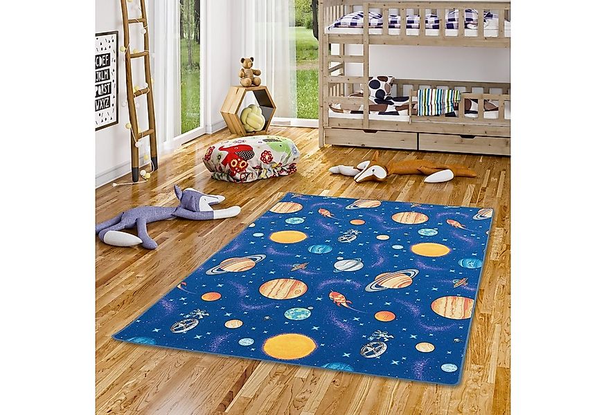 Snapstyle Kinderteppich Kinder Spiel Teppich Weltall, Rechteckig, Höhe: 4 m günstig online kaufen