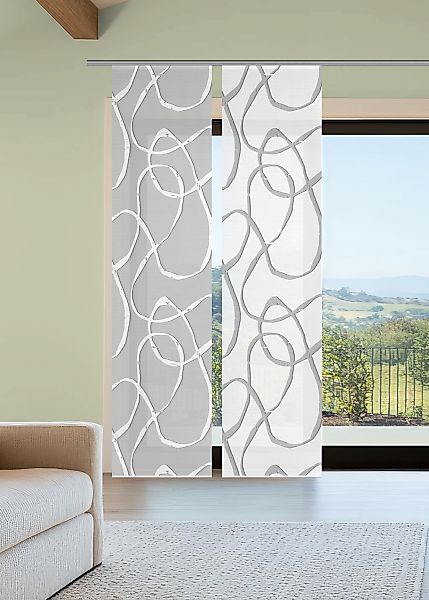 Vision S Schiebegardine "OPHELIA KOMBI" Paneelwagen 2 Stk. tlg. Schiebevorh günstig online kaufen