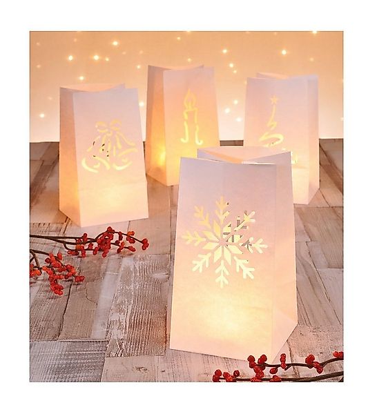 GartenHero Windlicht Lichttüten Tütenwindlich Windlicht Teelicht Weihnachte günstig online kaufen