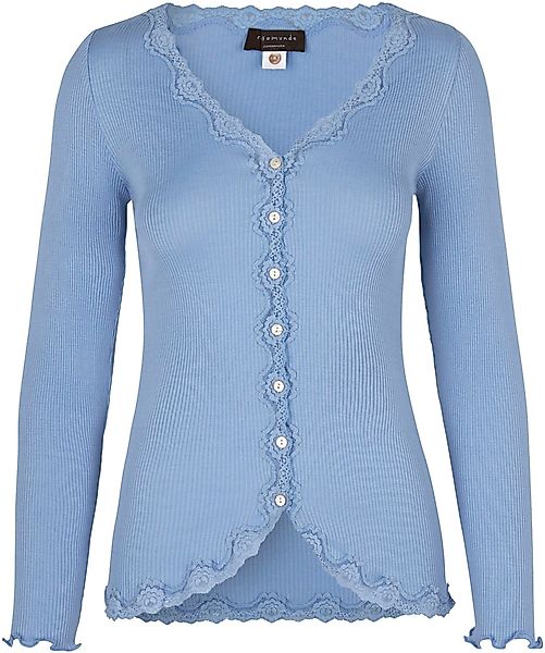 rosemunde Strickjacke Babette Silk Cardigan Vintage-Spitzenbesatz, günstig online kaufen