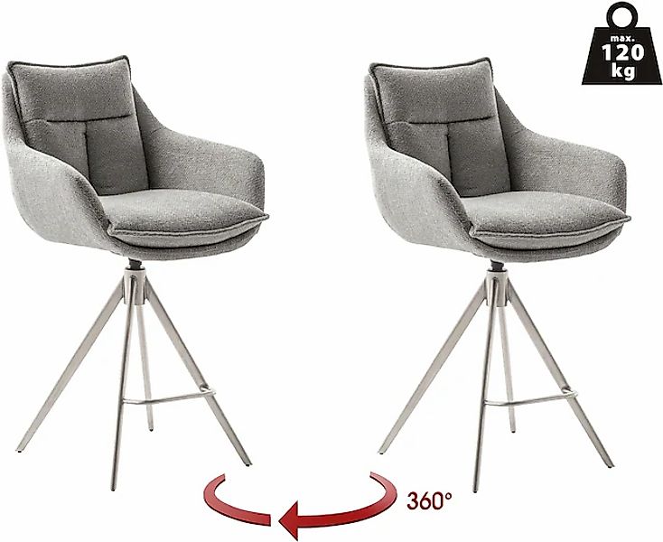 MCA furniture Bistrostuhl »Parker Tresenstuhl mit Armlehnen Tresenhocker« ( günstig online kaufen