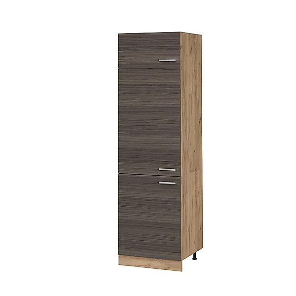 Vicco Kühlumbauschrank R-Line, Edelgrau/Goldkraft Eiche, 60 günstig online kaufen