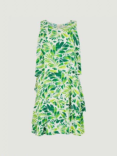 Apricot Minikleid Tropical Leaf Layered Dress, mit Stufen günstig online kaufen