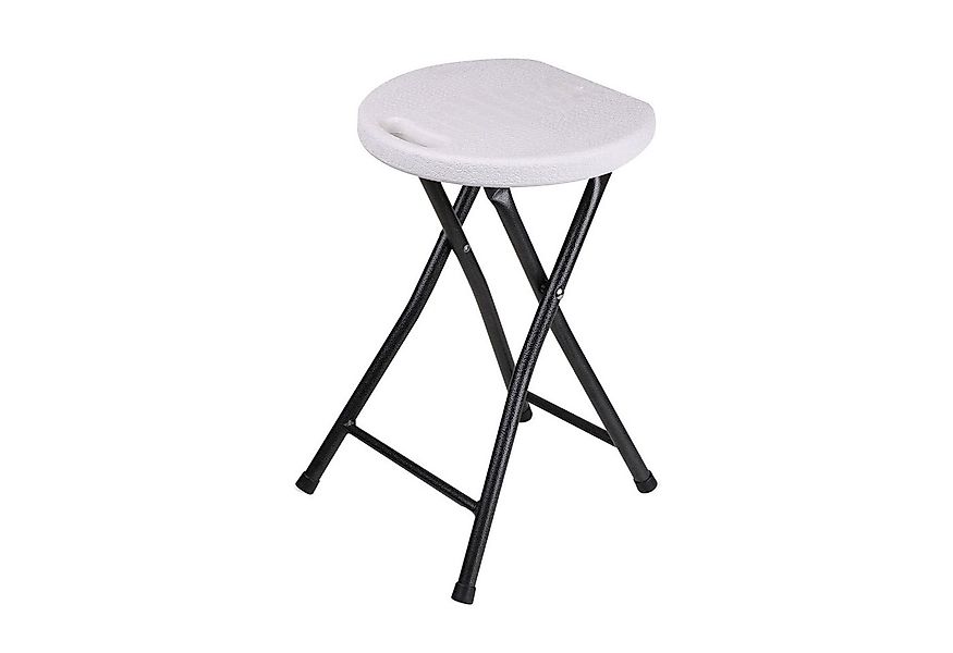 Spetebo Hocker klappbar mit Metall Gestell Belastbarkeit 100 kg (Sitz / Bar günstig online kaufen