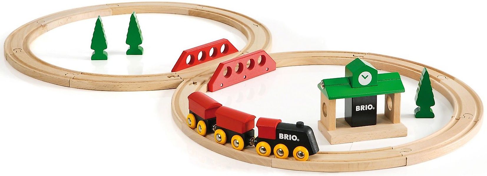 BRIO® Spielzeug-Eisenbahn Bahn Acht Set - Classic Line, (Set), Made in Euro günstig online kaufen