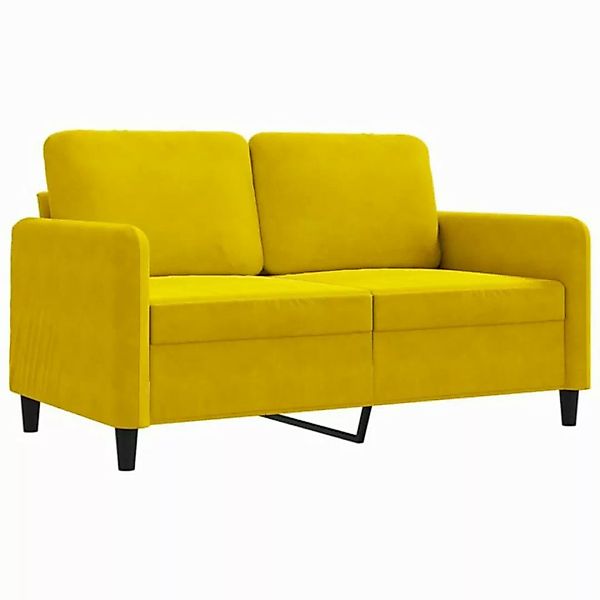 vidaXL Sofa 2-Sitzer-Sofa Braun 120 cm Samt günstig online kaufen