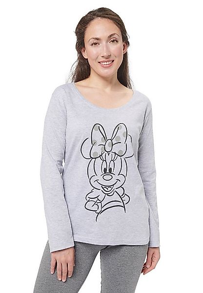 United Labels® Schlafanzug Disney - Minnie Mouse mit Pünktchen-Schleife - S günstig online kaufen