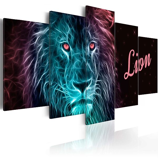 Wandbild - Neon king günstig online kaufen