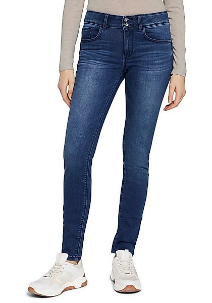 TOM TAILOR Skinny-fit-Jeans "Alexa Skinny" mit Doppelknopf-Verschluss günstig online kaufen