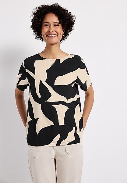 STREET ONE Print-Shirt mit Bänder-Detail am Rücken und grafischem Muster günstig online kaufen