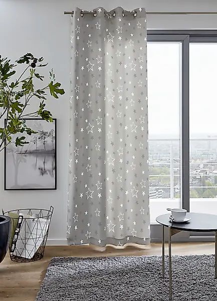my home Vorhang »STARRY«, (1 St.), bedruckt, blickdicht, verschiedene Größe günstig online kaufen