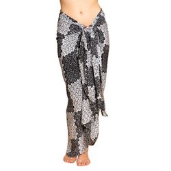 PANASIAM Pareo Sarong Wachsbatik schwarz-weiß aus günstig online kaufen