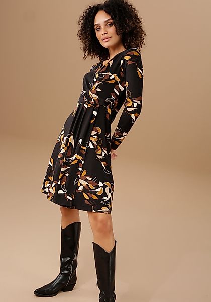 Aniston SELECTED Jerseykleid mit silberfarbenem Zierring günstig online kaufen