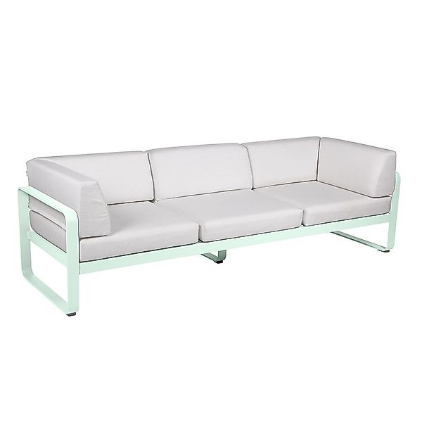 Bellevie 3-Sitzer Club Sofa Outdoor A7 Gletscherminze 81 Grauweiß günstig online kaufen