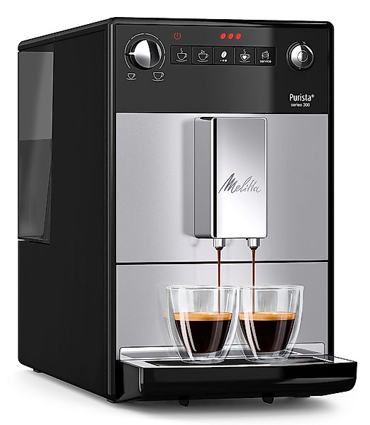 Melitta Kaffeevollautomat "Purista F230-101, silber/schwarz" Lieblingskaffe günstig online kaufen