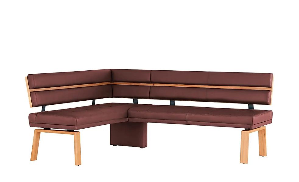 Eckbank Leder Canto III ¦ rot ¦ Maße (cm): H: 88 Bänke > Eckbänke - Höffner günstig online kaufen