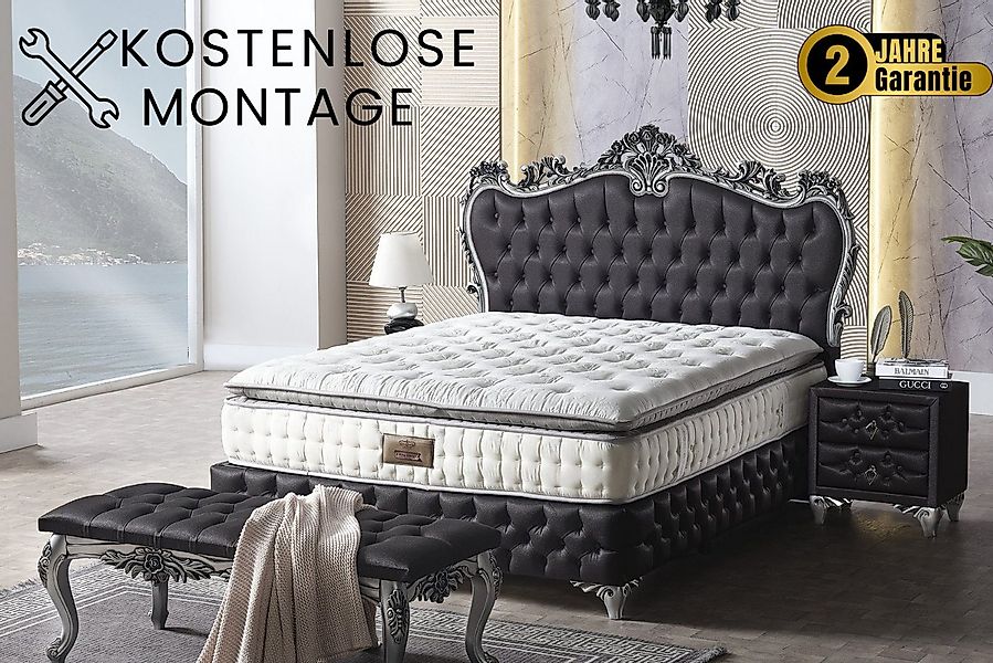 gowoll Boxspringbett 140x 200 inkl. Matratze mit Topper Boxspringbett Rixos günstig online kaufen