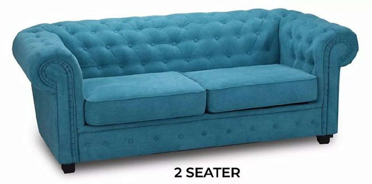 JVmoebel Sofa Luxus Zweisitzer Türkis Couch Polstermöbel Stoff Sofa Neu, Ma günstig online kaufen