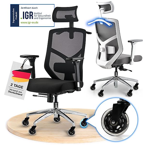 ELITESEATS Bürostuhl Ergonomisch (mit 4D-Armlehnen & günstig online kaufen