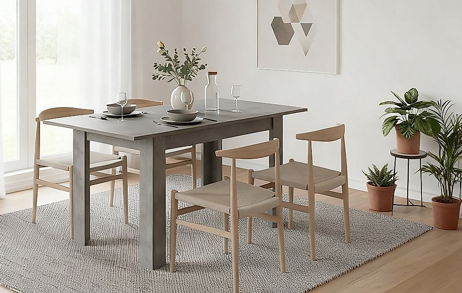 B&D home Esstisch LIVIUS, Holztisch, ausziehbar, 60 / 80cm Breit, 4-6 Perso günstig online kaufen