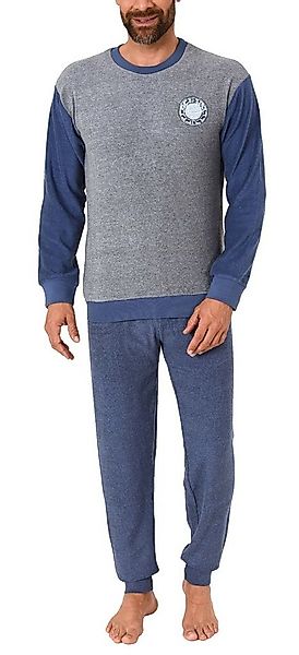 Normann Pyjama Langer Herren Frottee Pyjama, Schlafanzug mit Bündchen - 291 günstig online kaufen