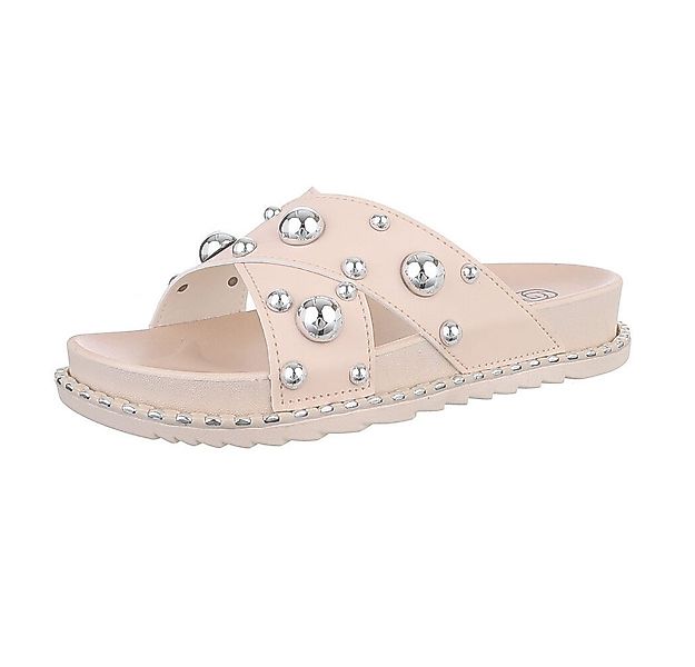 Ital-Design Damen Mules Freizeit Plateausandaletten (86527138) Keilabsatz/W günstig online kaufen
