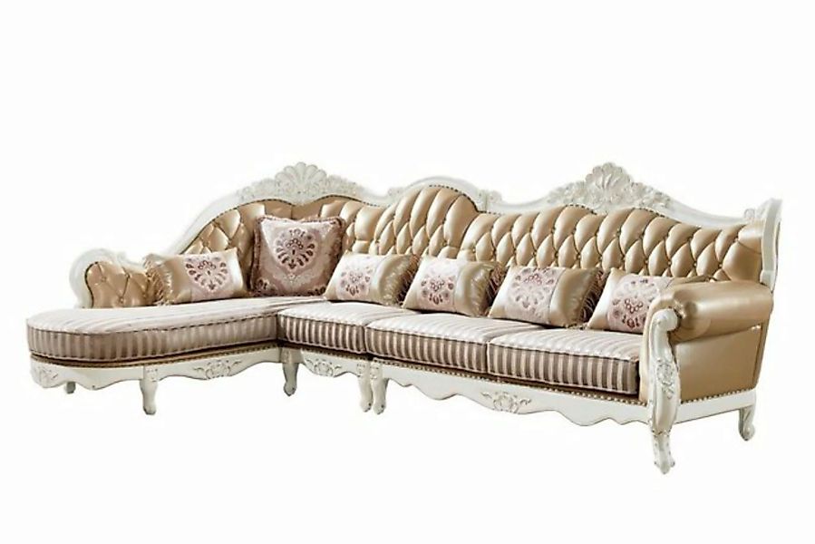 JVmoebel Ecksofa Klassische Chesterfield L-Form Couch Luxus Sofa Ecksofa Ar günstig online kaufen