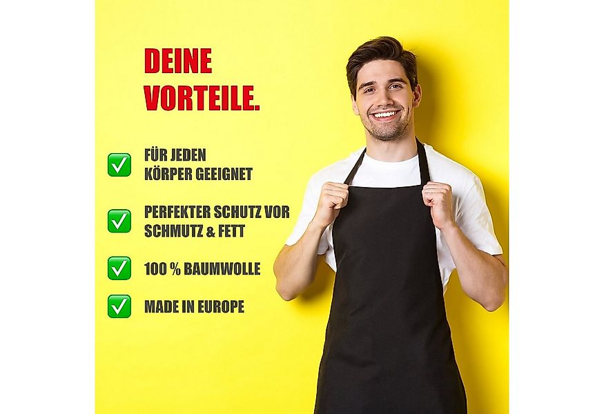 YORA Grillschürze für Männer lustig, (Set, 2-tlg., Grillschürze + personali günstig online kaufen