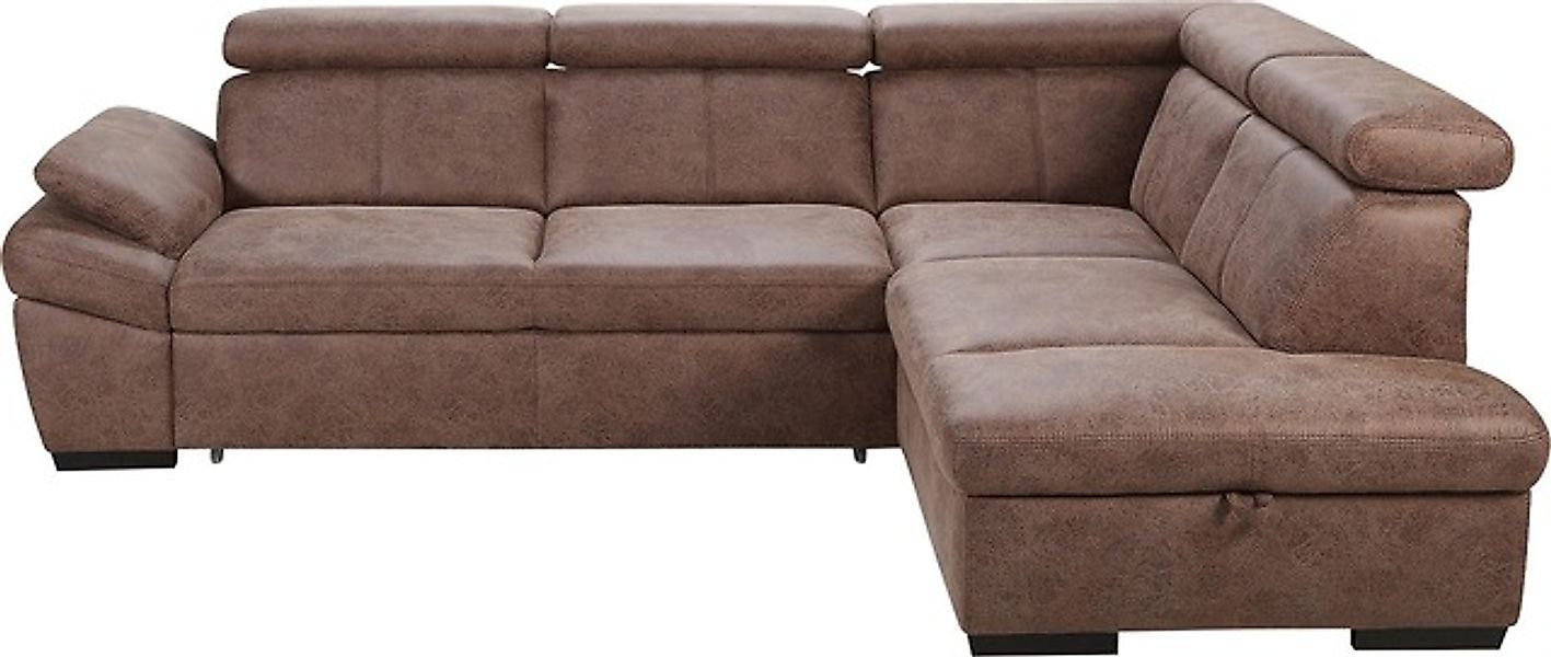 exxpo - sofa fashion Ecksofa »Salerno, Funktionssofa, hoher Sitzkomfort, Br günstig online kaufen