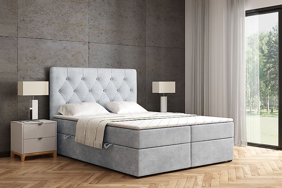 ALTDECOR Boxspringbett ROMI (Multipocket-Matratze H4. H3 Matratze Bonellfed günstig online kaufen