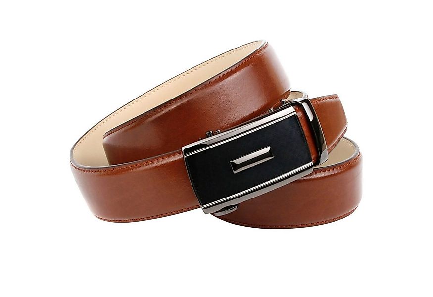Anthoni Crown Ledergürtel in trendigem Cognac-Ton günstig online kaufen