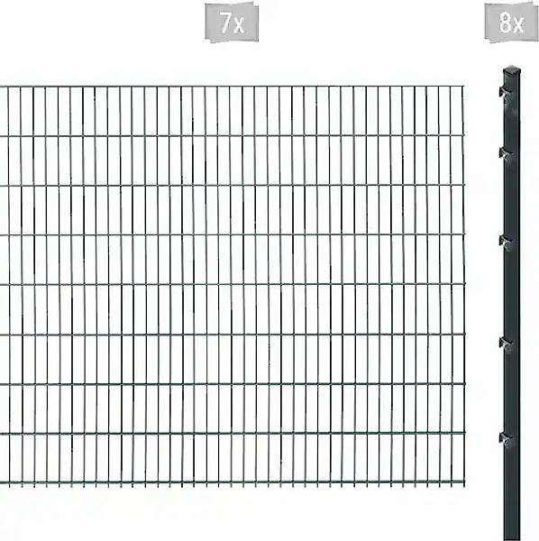 Arvotec Doppelstabmattenzaun »ESSENTIAL 163 zum Einbetonieren« Zaunhöhe 163 günstig online kaufen