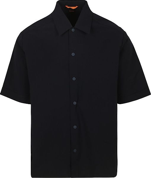 BOSS Lapoully Short Sleeve Hemd Navy - Größe XL günstig online kaufen