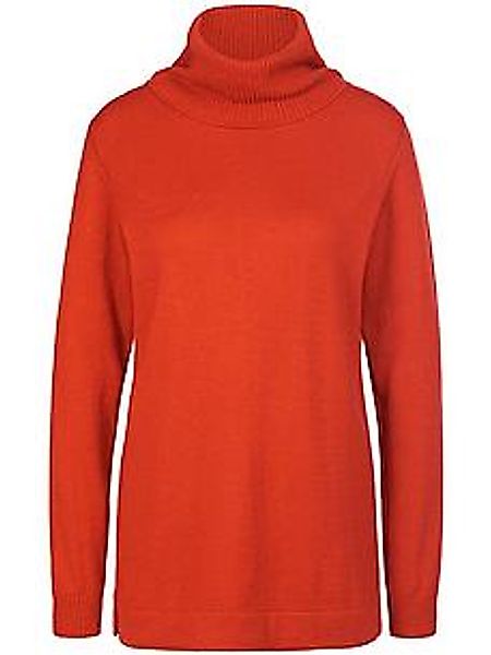 Rollkragen-Pullover Modell Tamara Peter Hahn Seide/Kaschmir orange günstig online kaufen