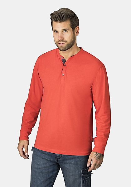 HERO by John Medoox Businessshirt "HANO Workwear Longsleeve Henley-Shirt", günstig online kaufen