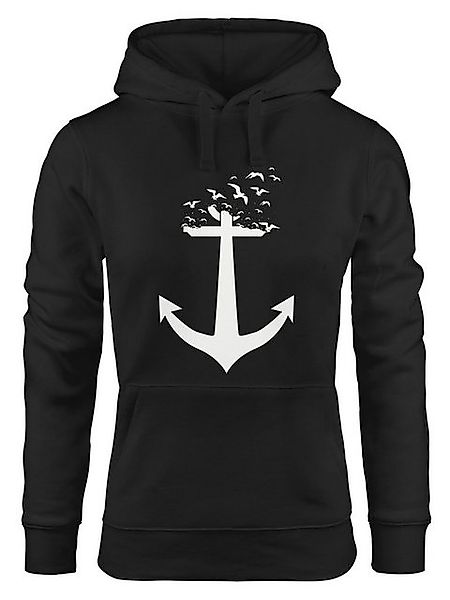 MoonWorks Hoodie Hoodie Damen Anker Vögel Anchor Birds Sweatshirt Kapuzenpu günstig online kaufen