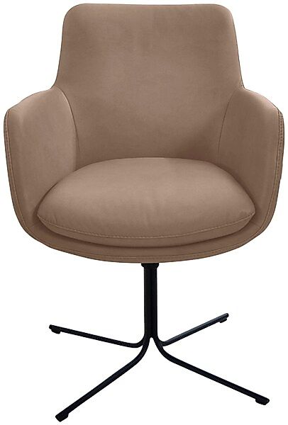 K+W Komfort & Wohnen Drehstuhl »Pego« () filigranem 4-Fuß-Gestell in schwar günstig online kaufen