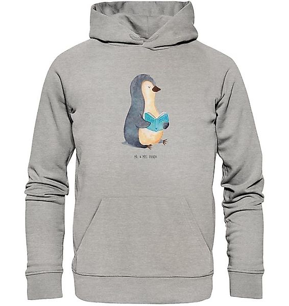 Mr. & Mrs. Panda Hoodie Pinguin Buch Größe L - Heather Grey - Geschenk, Fre günstig online kaufen
