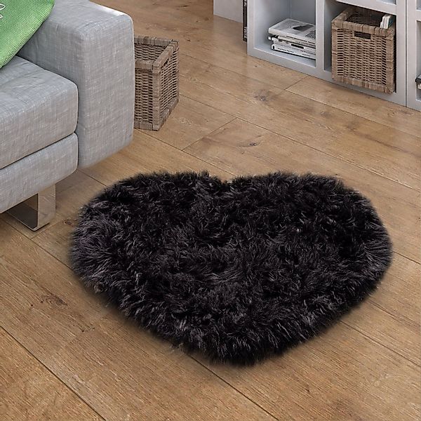 Paco Home Fellteppich Playa 960, herzförmig, günstig online kaufen