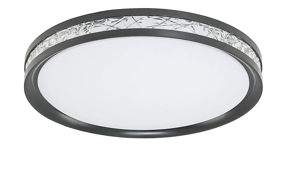 KHG Deckenleuchte   ¦ schwarz ¦ Maße (cm): H: 7,5  Ø: 49.5 Lampen & Leuchte günstig online kaufen