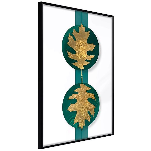 Poster - Gilded Oak Leaves günstig online kaufen