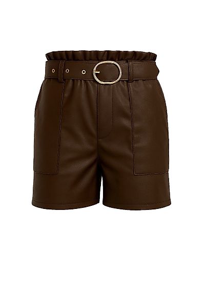 Mississhop Lederimitathose Damen Shorts aus Kunstleder günstig online kaufen