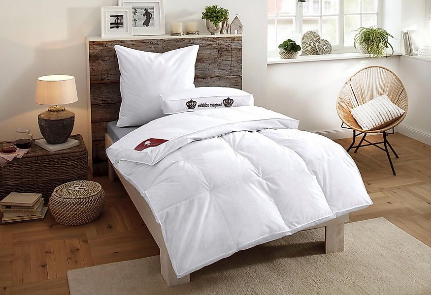 RIBECO Daunenbettdecke Emily, Füllung: 80% Daunen und 20% Federn, Bezug: 10 günstig online kaufen