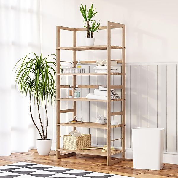 Casaria Standregal Öland, Badregal Holz 5 günstig online kaufen