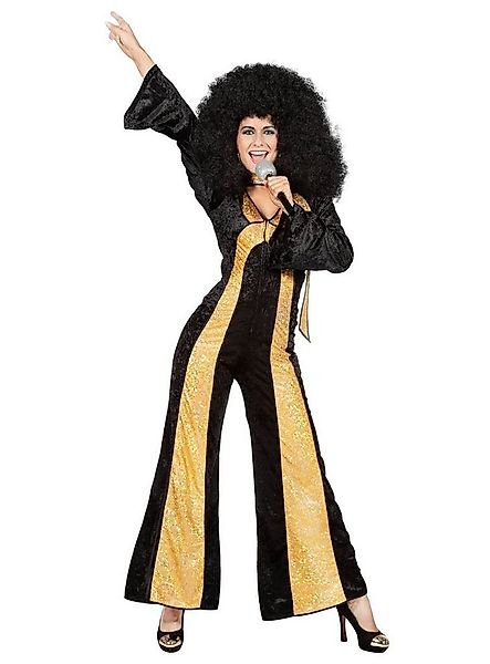 Metamorph Kostüm 70er Disco Partyanzug Schlager Karneval Fasching, Schwarz- günstig online kaufen